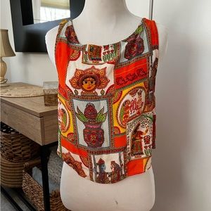 Raziya Silk Crop Top